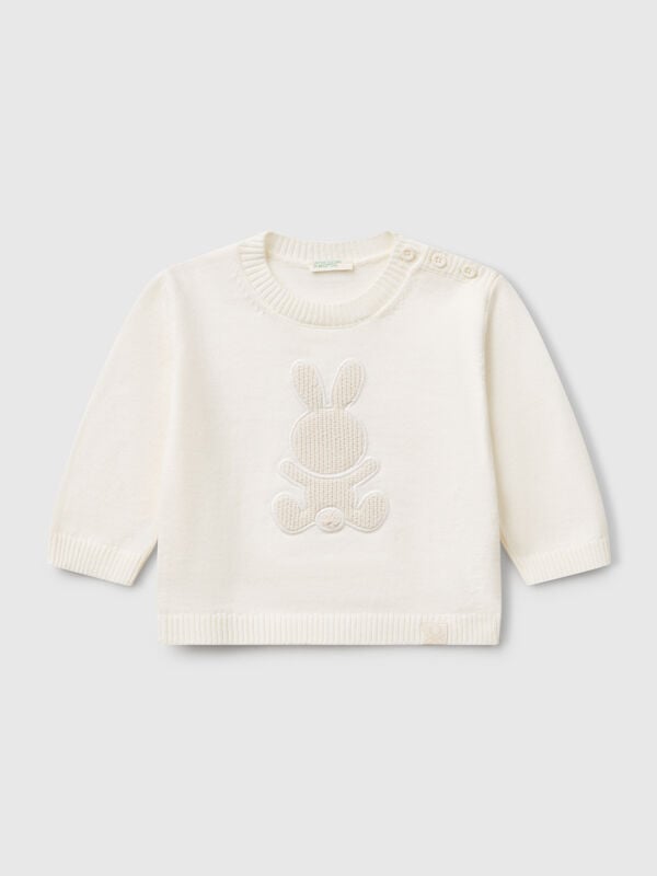Pull avec patch lapin Naissancede