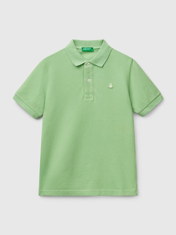 Polo slim en pur coton Garçon