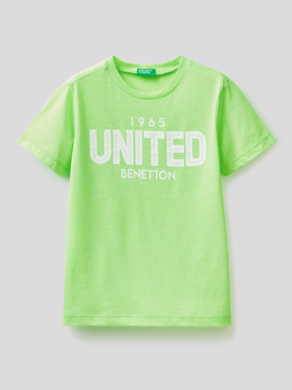 T-shirt fluo avec logo imprimé image number 1