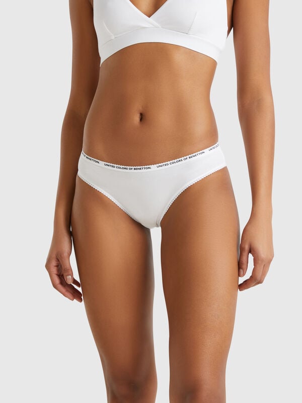 Slip en coton stretch Femme