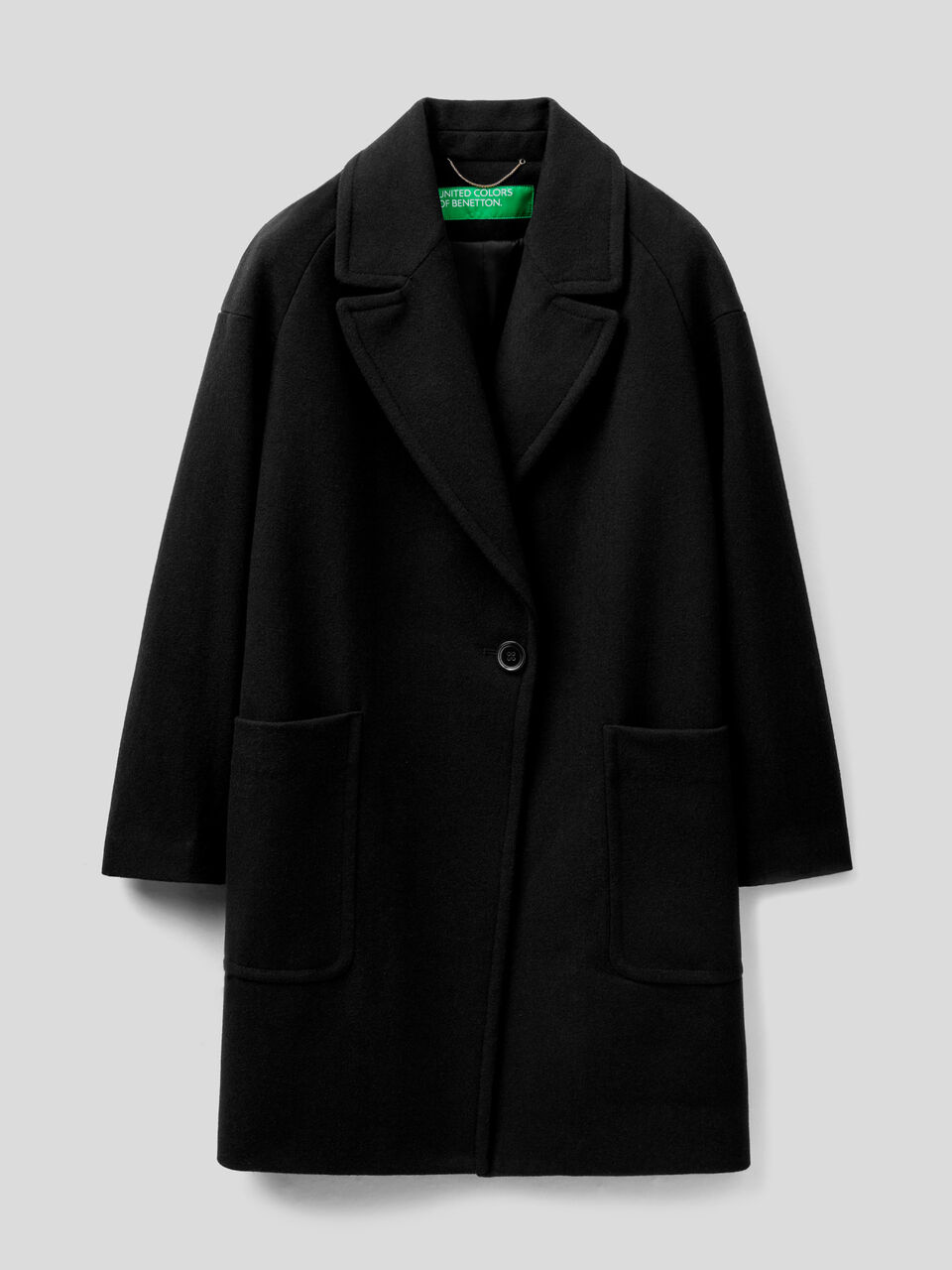 Manteau en drap de laine mélangé image number 1