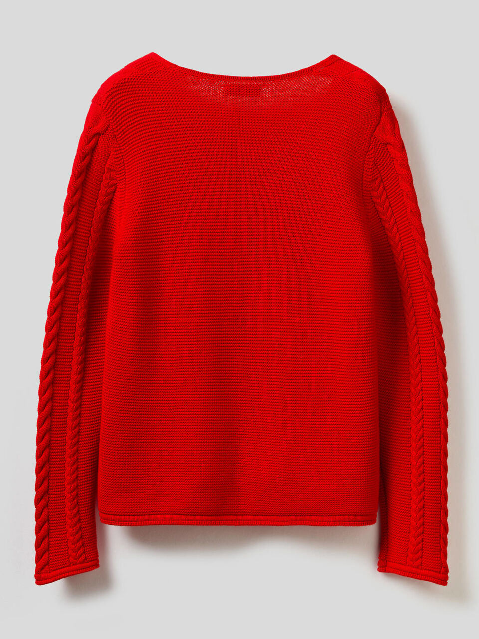 Pull à torsades en pur coton image number 2