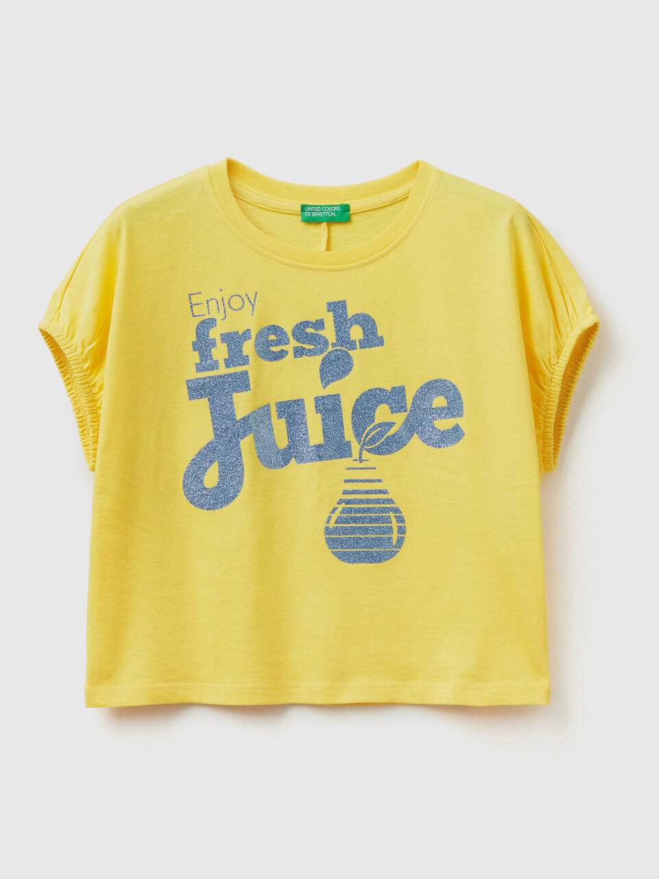 T-shirt à imprimé fruit pailleté