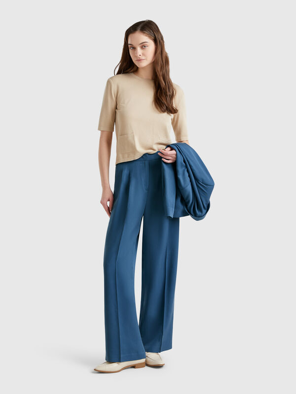 Pantalon large fluide Femme