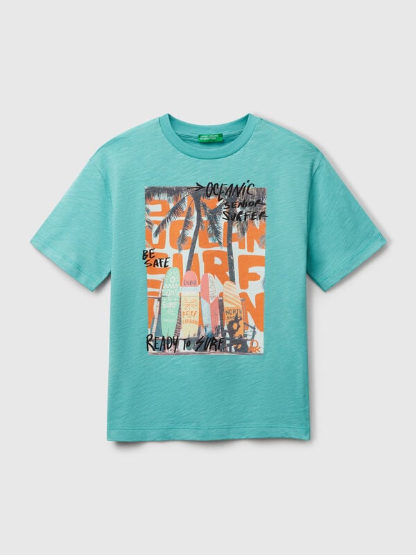 T-shirt avec imprimé photographique Garçon