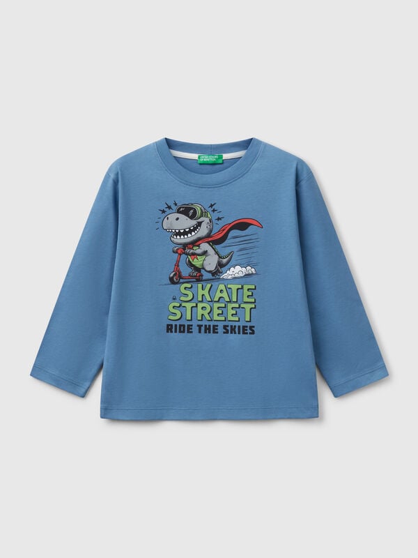 T-shirt avec imprimé en coton  Garçon