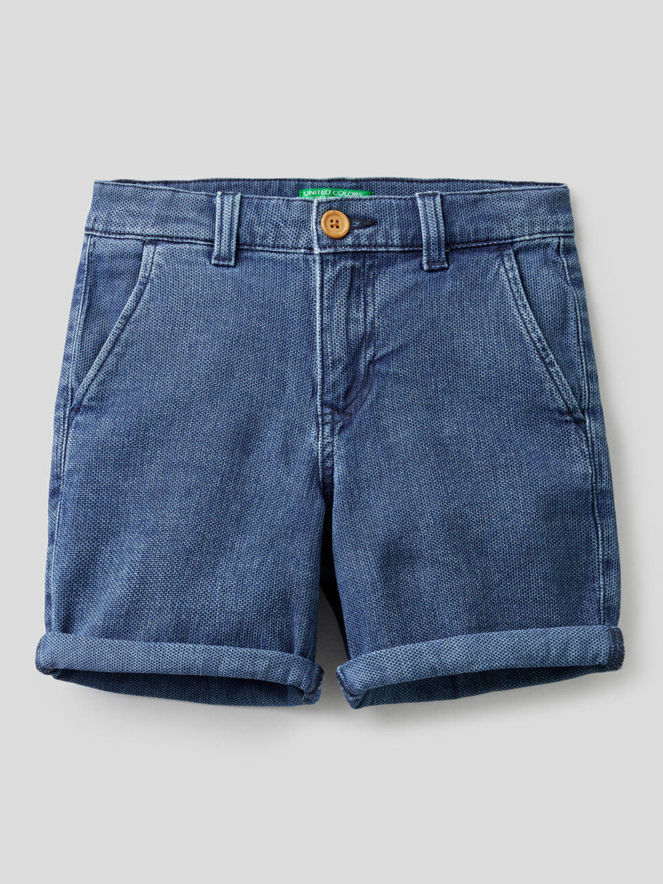 Short en denim de coton stretch image number 1