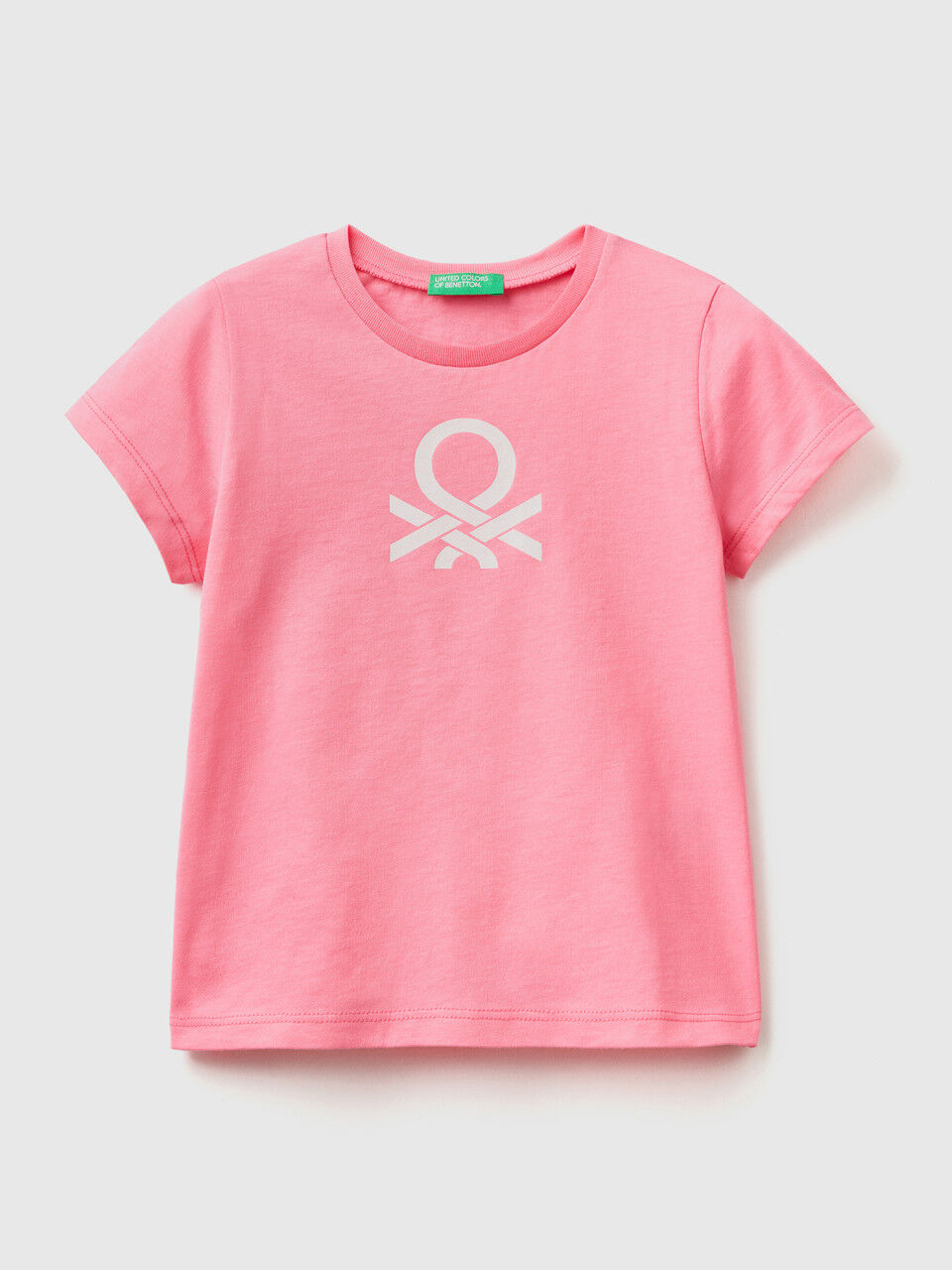 T-shirt en coton bio à imprimé logo