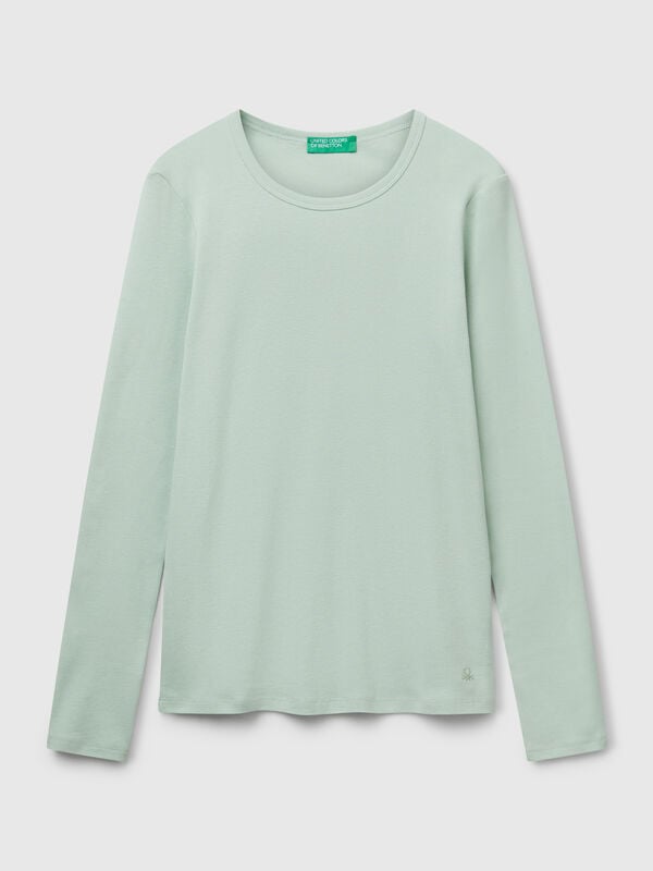 T-shirt à manches longues 100 % coton T-shirt à manches longues 100 % coton Femme