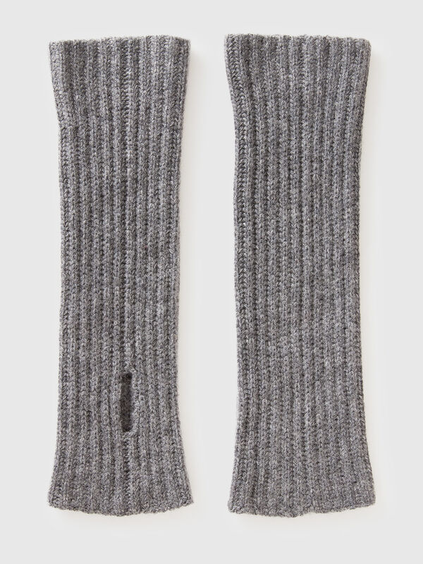 Manches en mélange de laine Femme