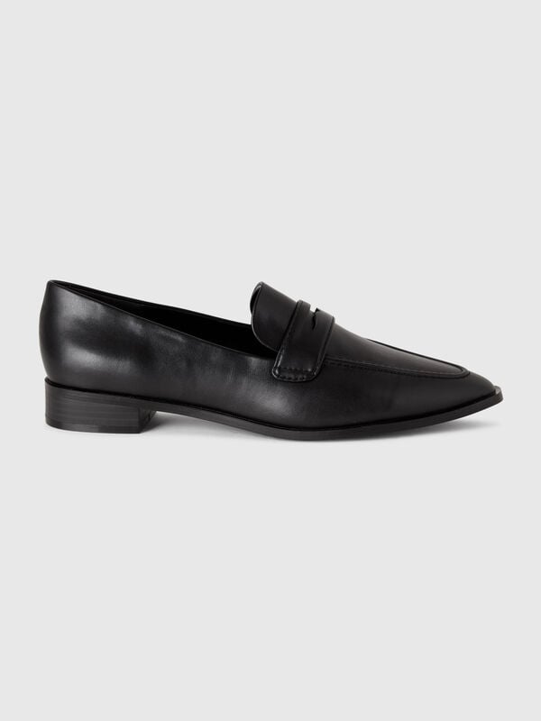 Mocassins en tissu enduit Femme