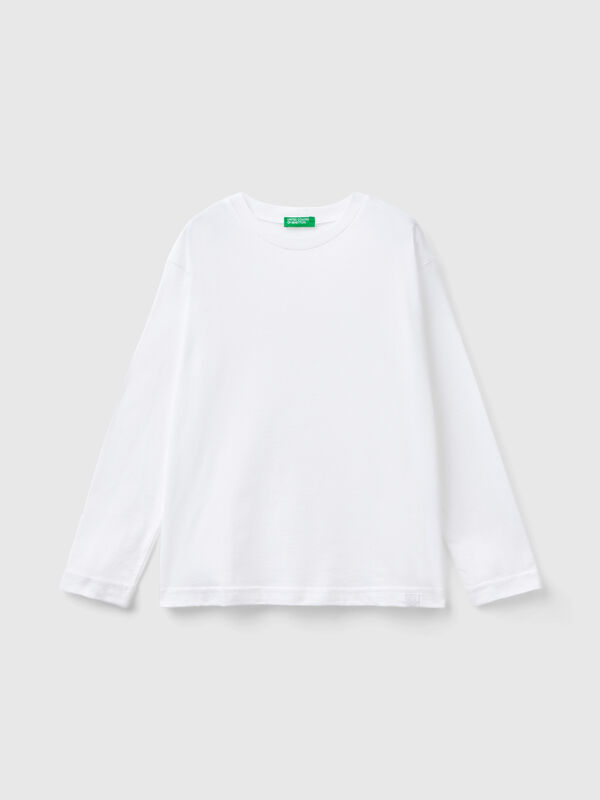 T-shirt col rond en coton Garçon
