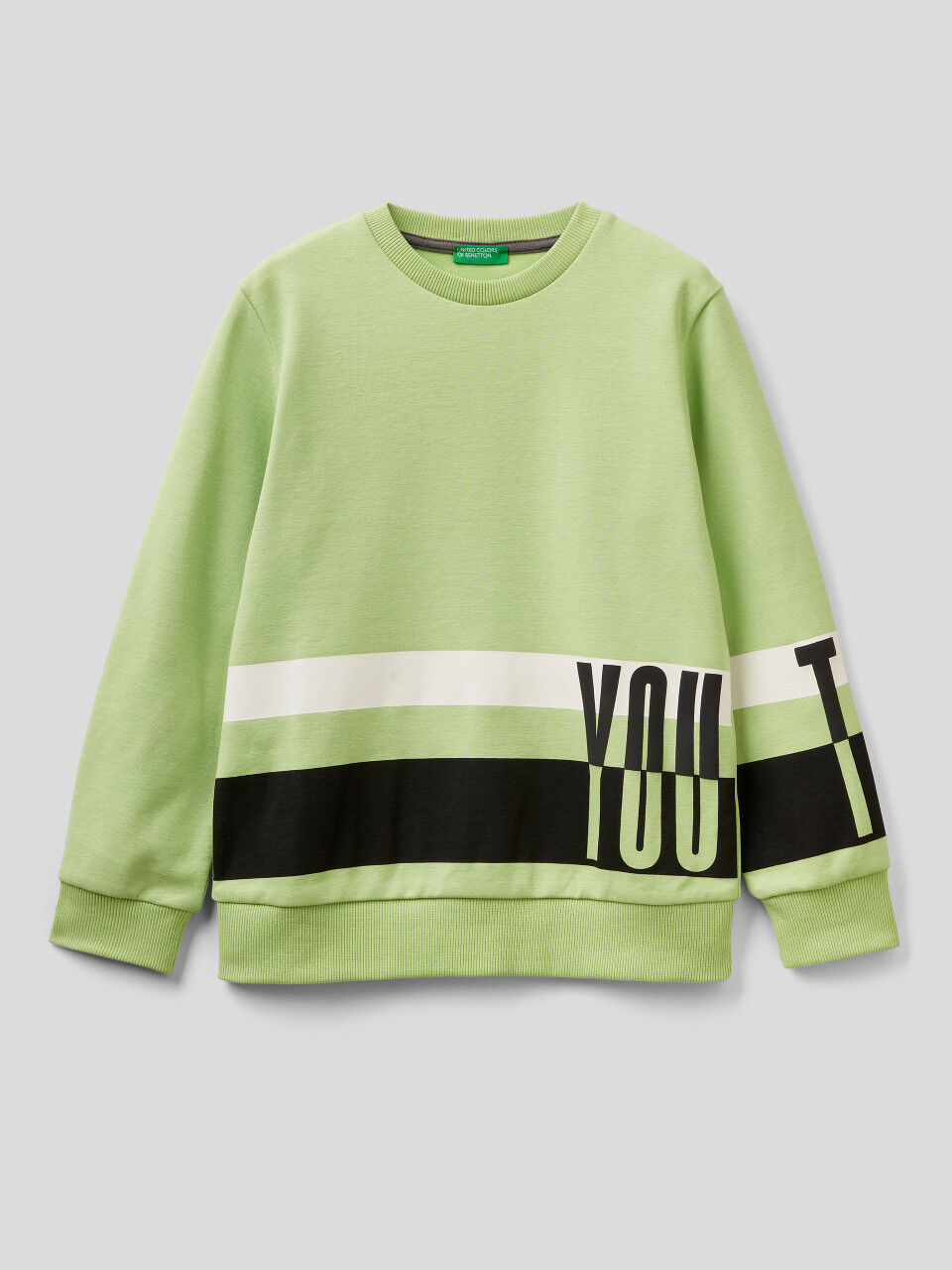 United Colors of Benetton Garçon Vêtements Pulls & Gilets Pulls Sweatshirts Sweat À Imprimé En Relief 