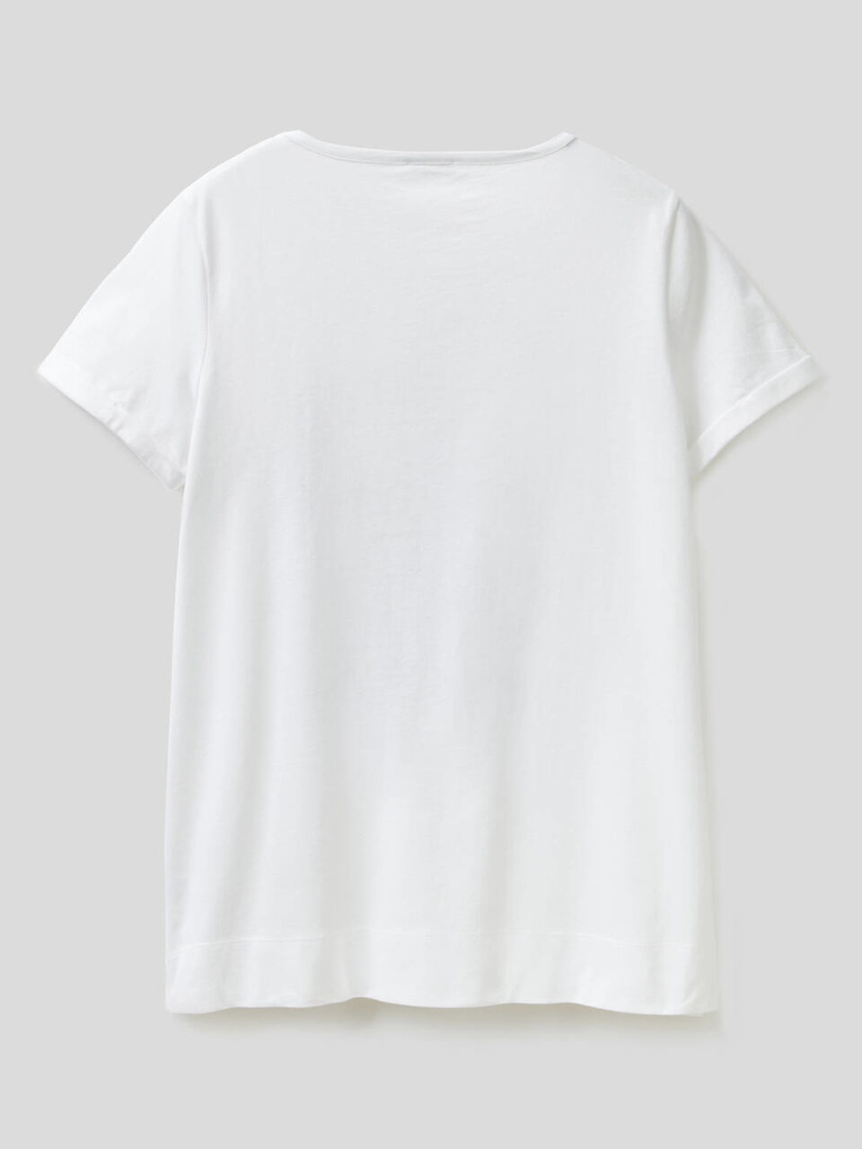 T-shirt en pur coton brodé image number 2