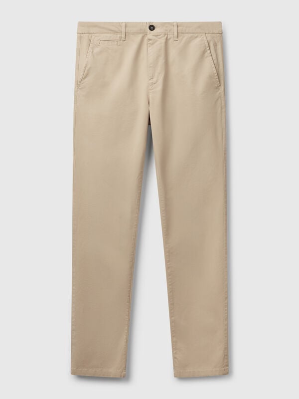 Chino beige coupe slim Homme