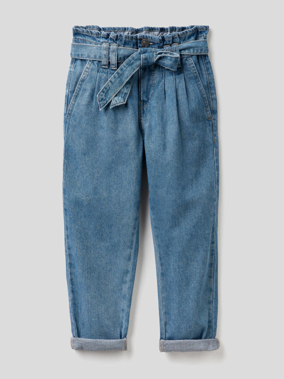 Jeans paperbag en 100% coton image number 1
