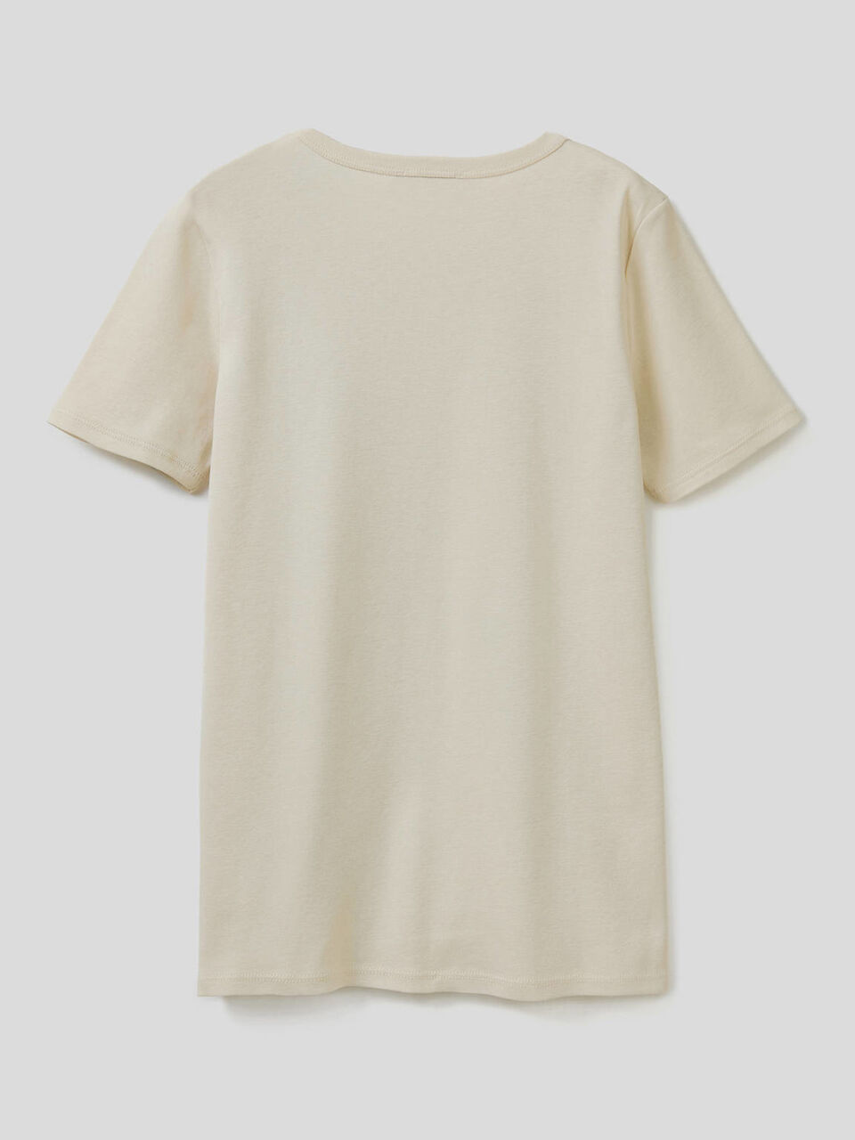 T-shirt 100% coton avec logo imprimé pailleté image number 2