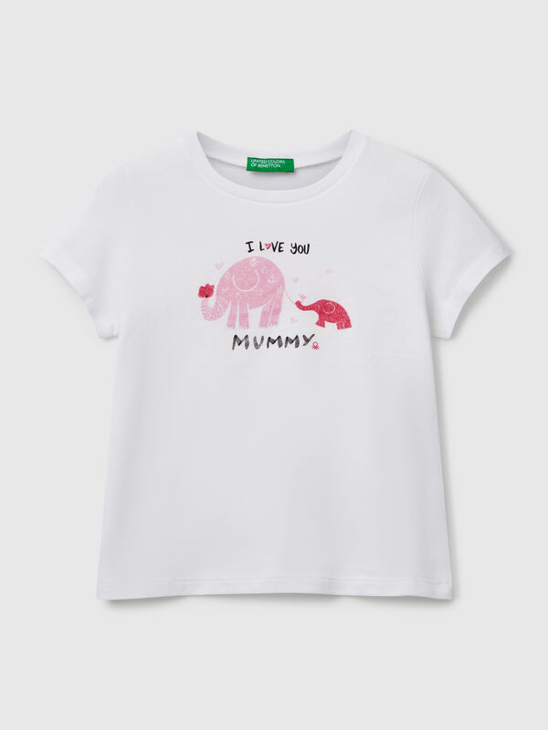 T-shirt coupe classique à paillettes Filles