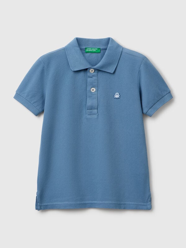 Polo à manches courtes en pur coton Garçon