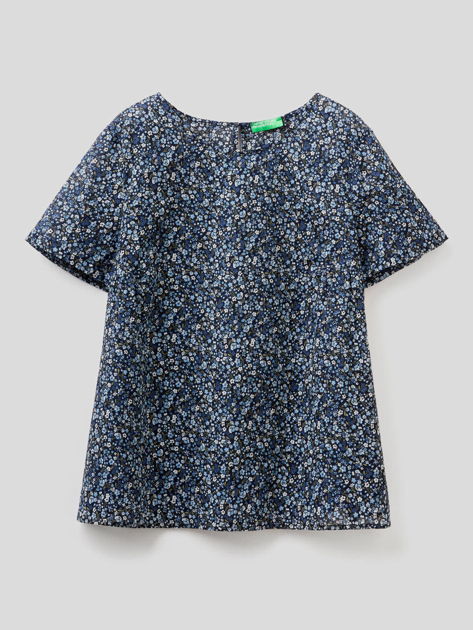 Blouse à motifs en pur coton image number 1