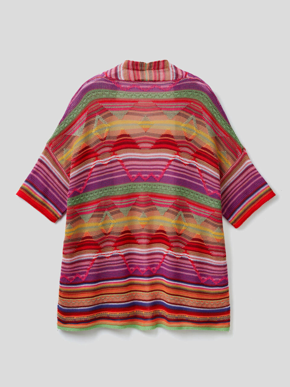 Gilet multicolore en pur coton image number 2