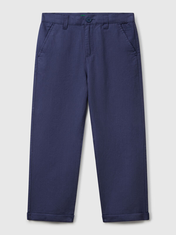 Pantalon Relaxed Fit en lin mélangé Garçon
