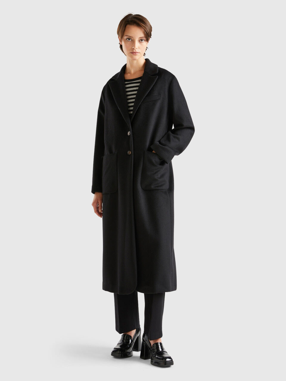 Manteau Long Femme Nouvelle Collection 2024 Benetton