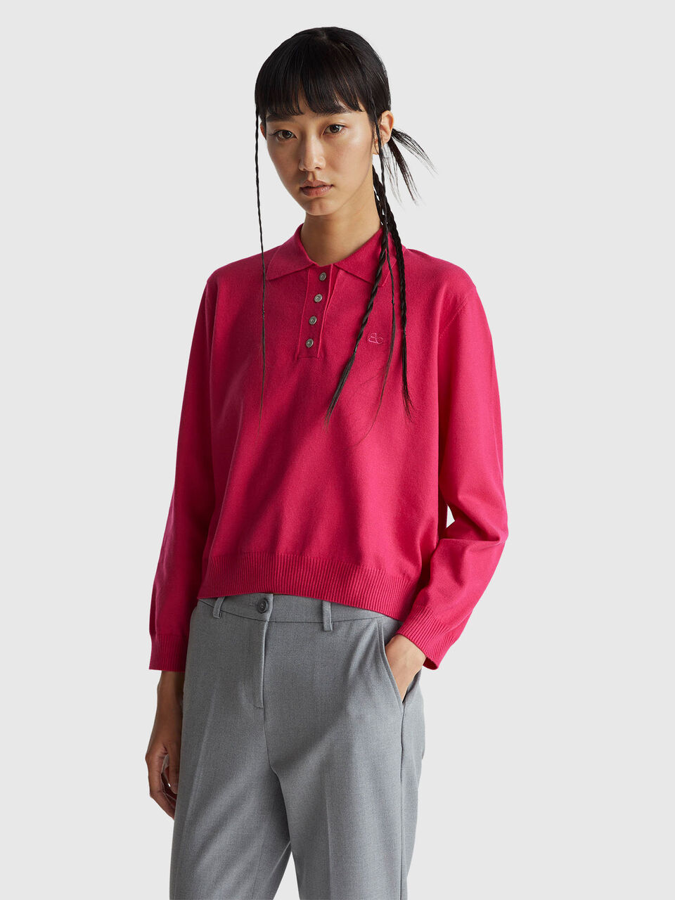 L/S POLO SHIRT Femme image number null