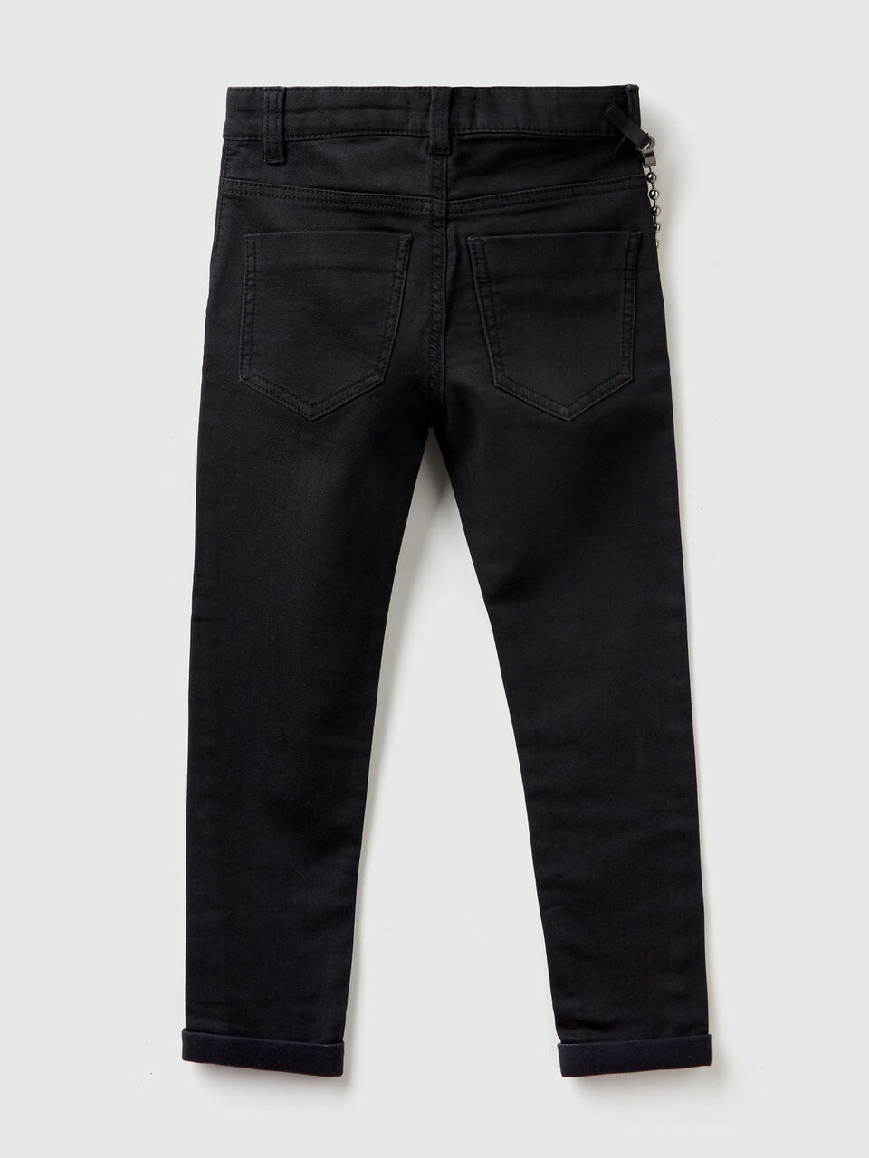 Pantalon coupe slim avec chaine image number 2
