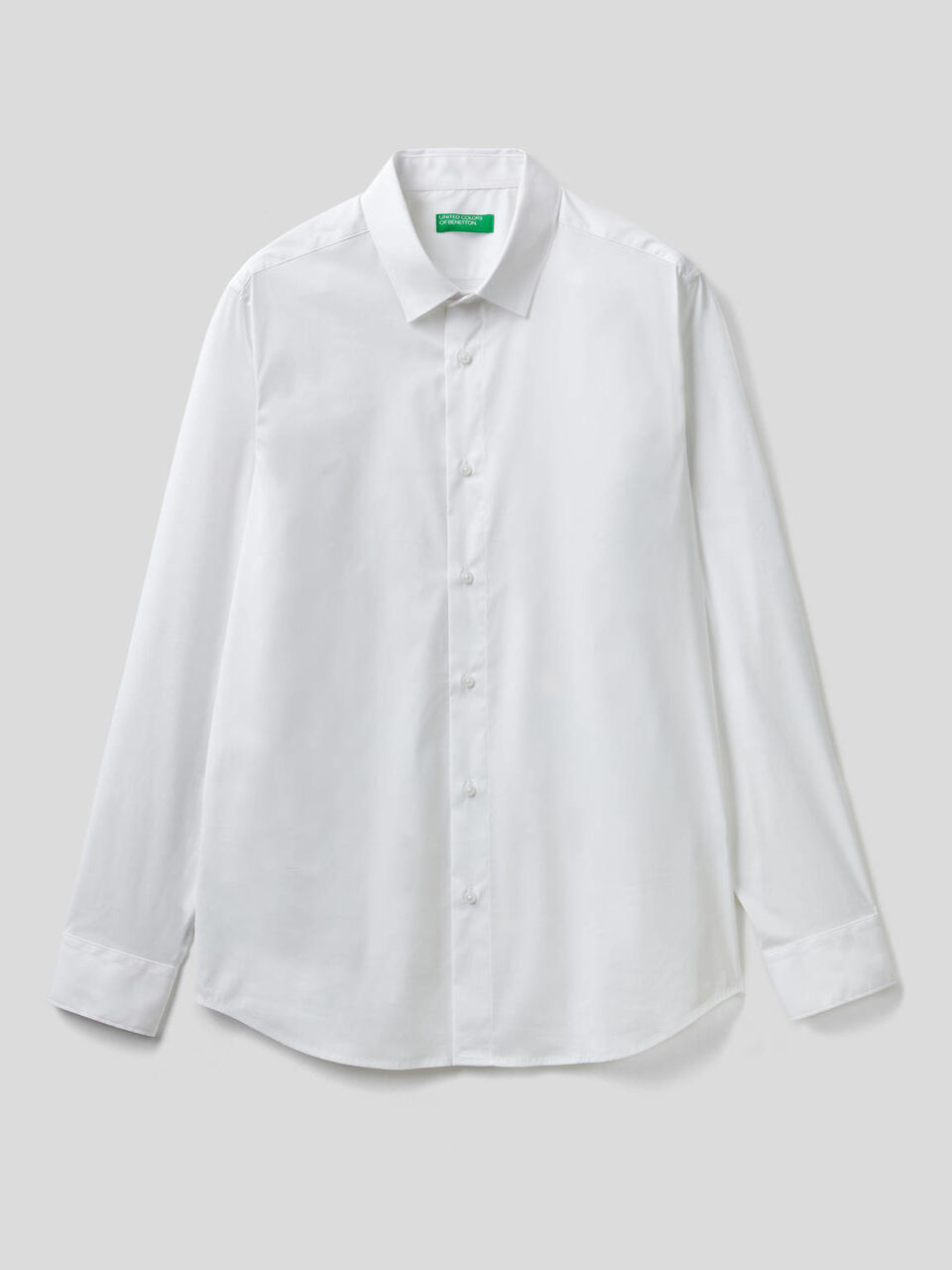 Chemise coupe slim unie image number 1