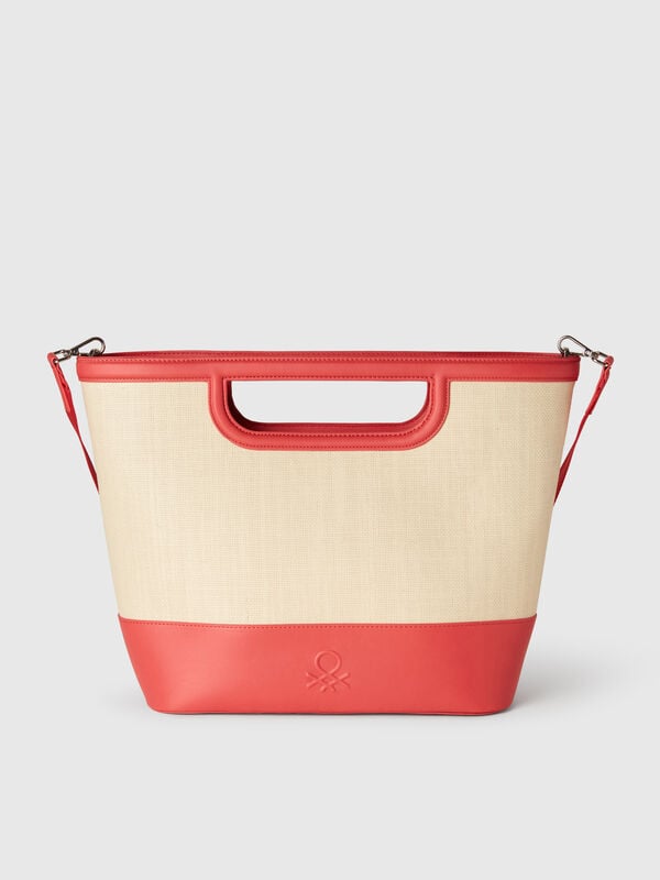 Grand cabas en raphia Femme