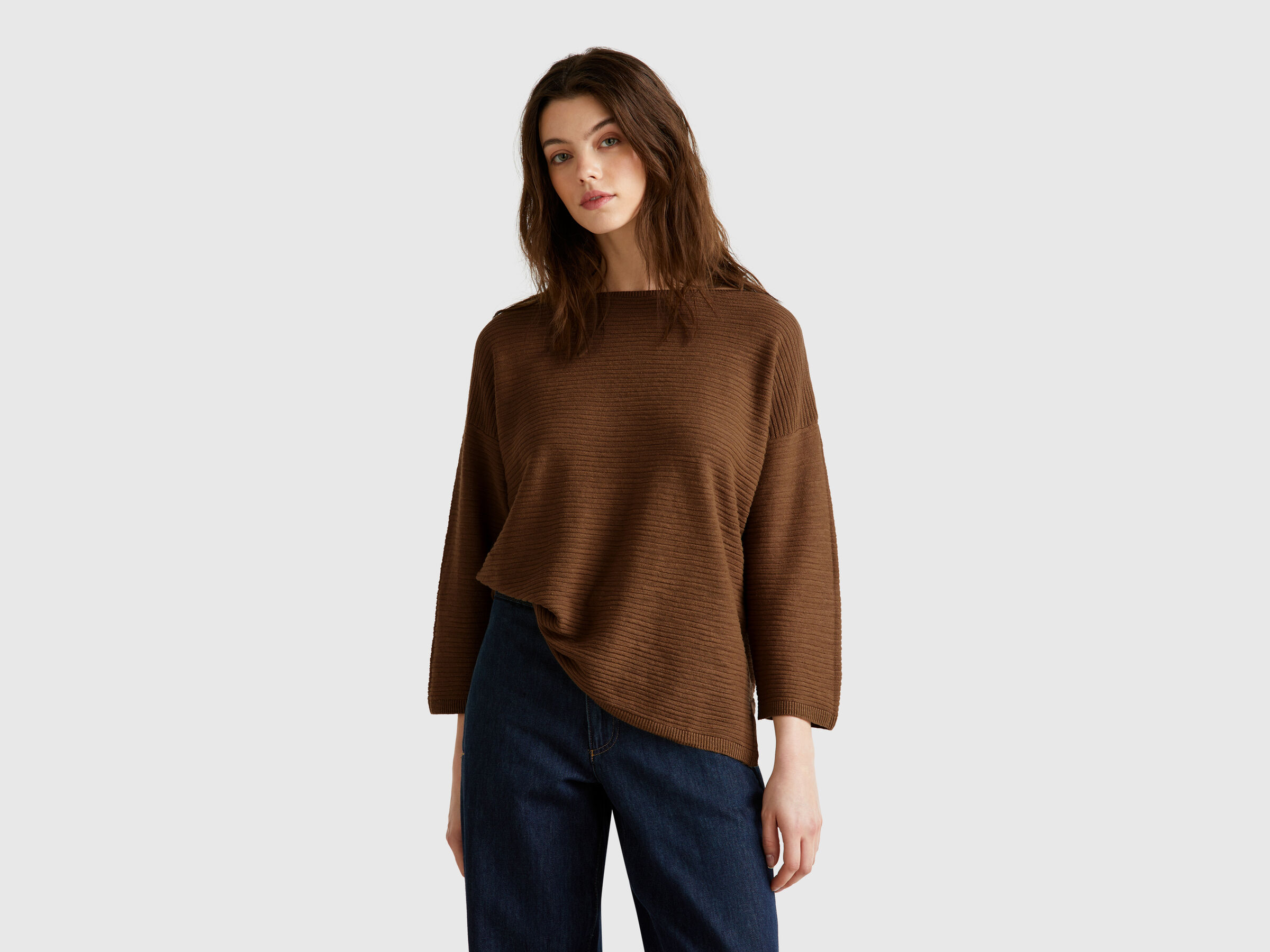 BOAT-NECK SWEAT.L/S Femme image number 0