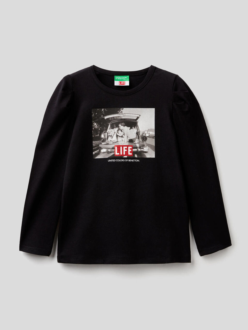 T-shirt Life à manches longues en coton bio image number 1