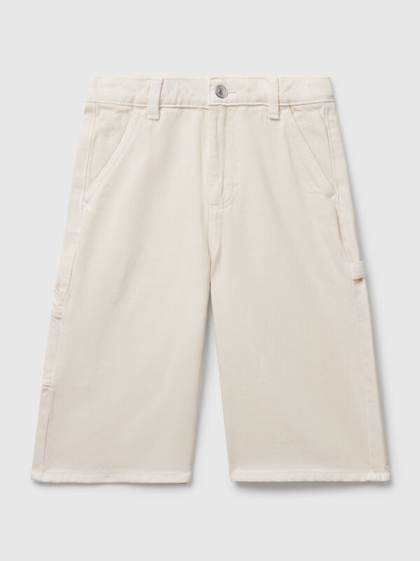 Pantalon en coton jusqu'aux genoux Filles