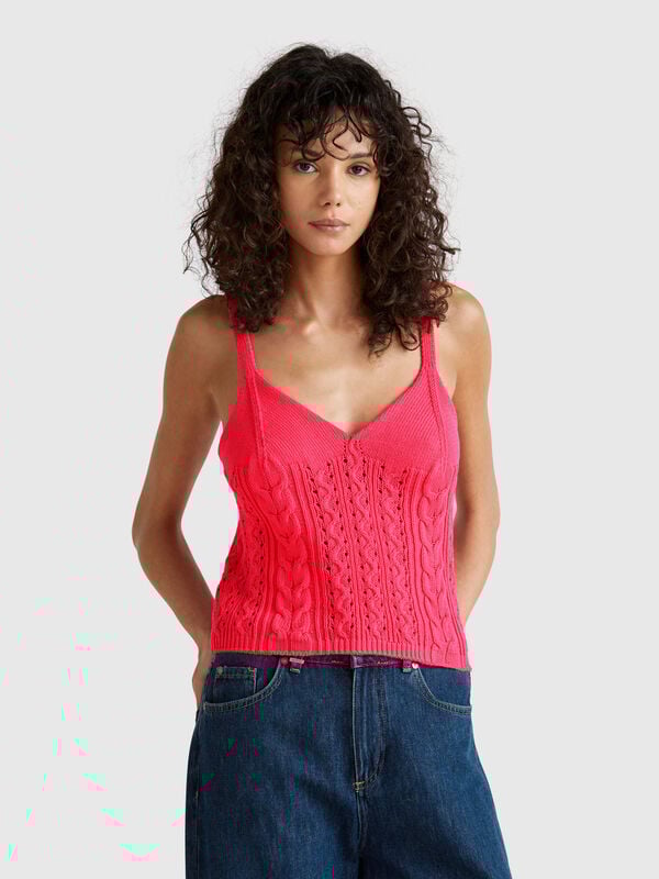 Haut en crochet Femme