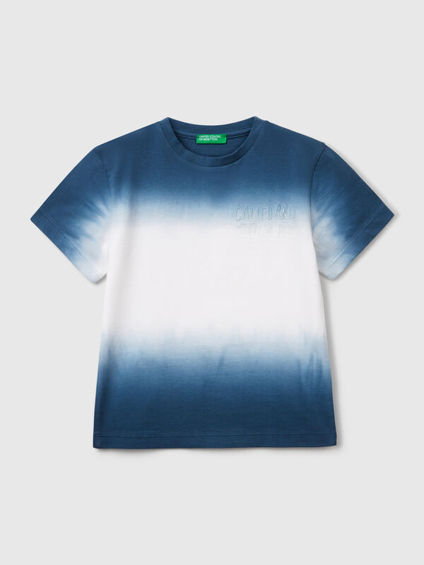 T-shirt dip-dye avec broderie Garçon
