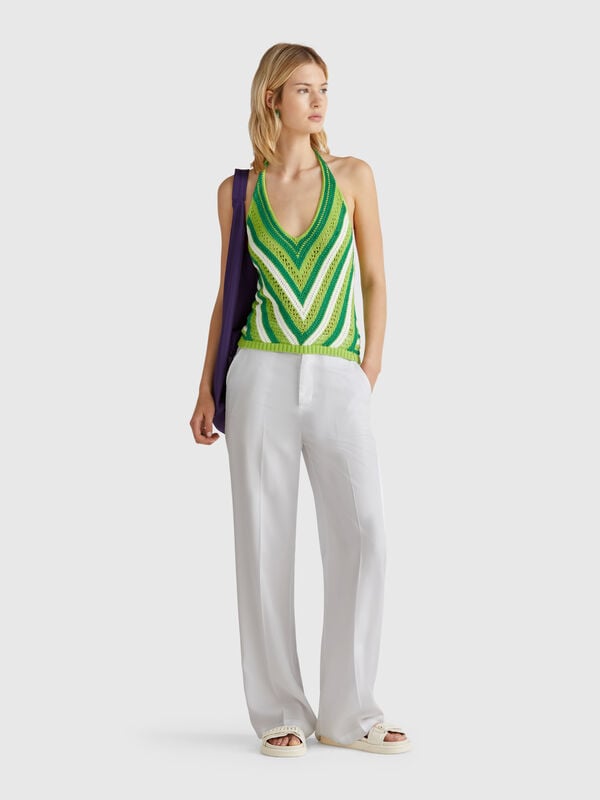 Pantalon pur lyocell Femme