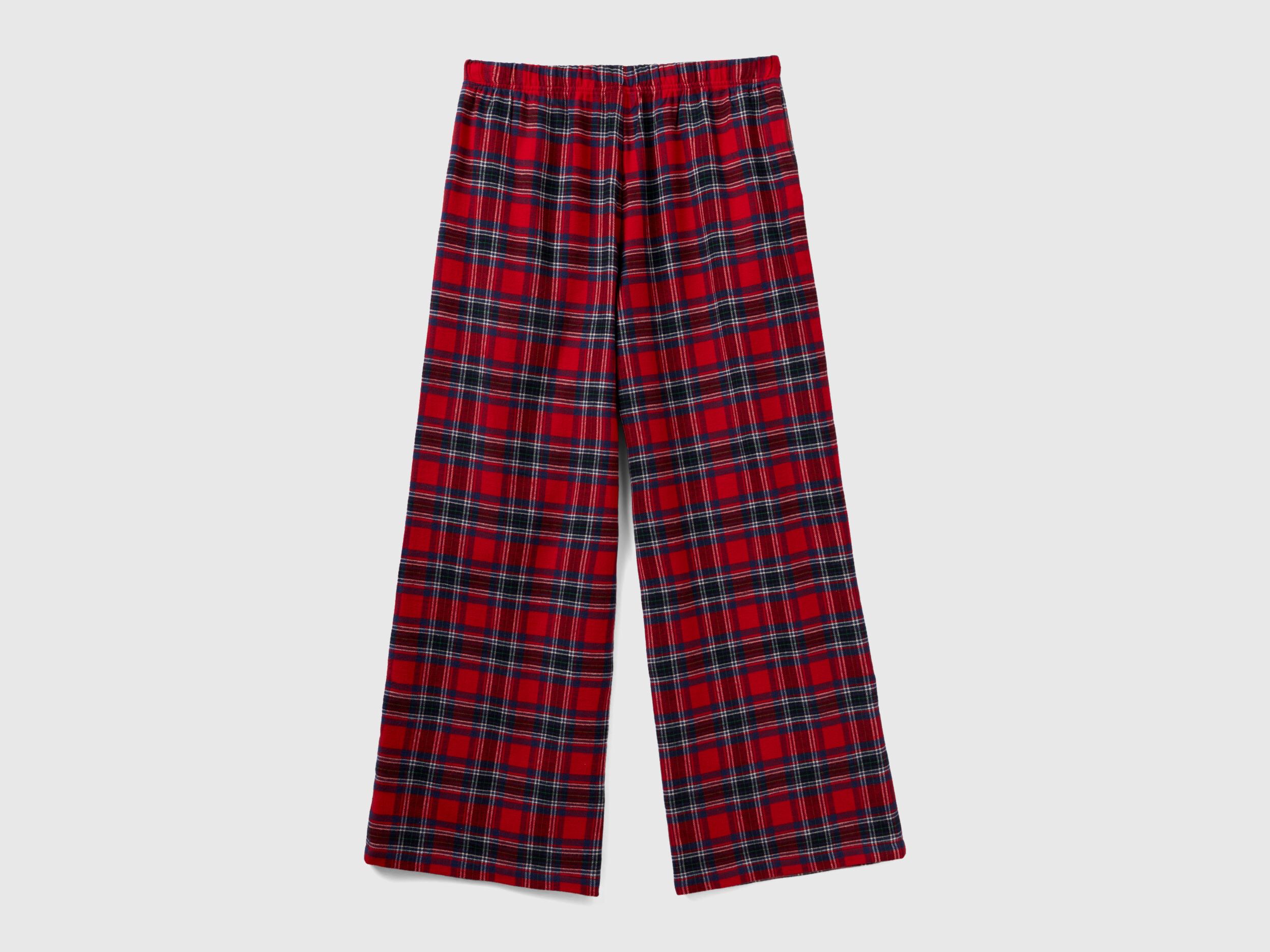 Pantalon palazzo tartan Rouge Benetton