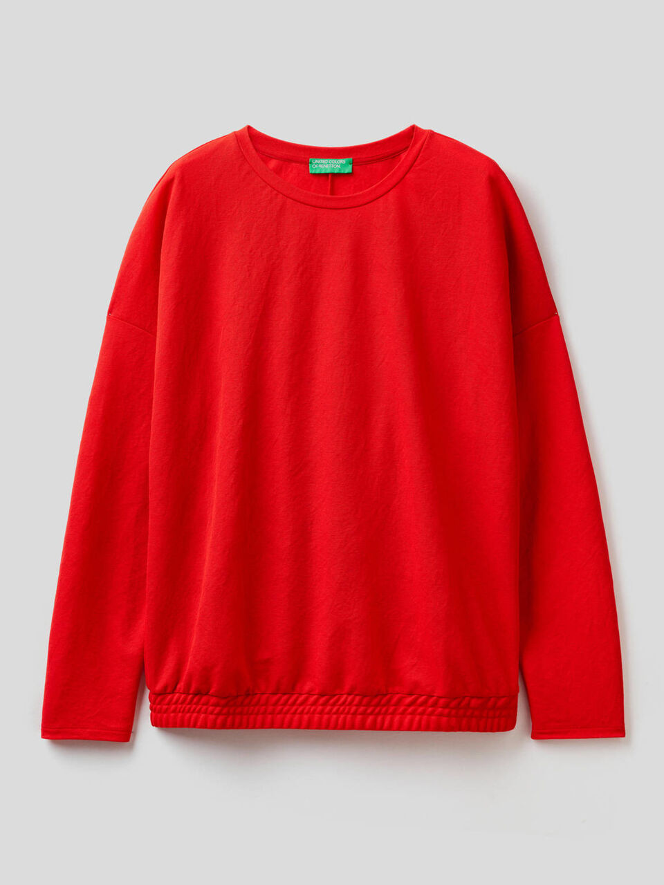 Blouse unie avec plis à l'arrière image number 1