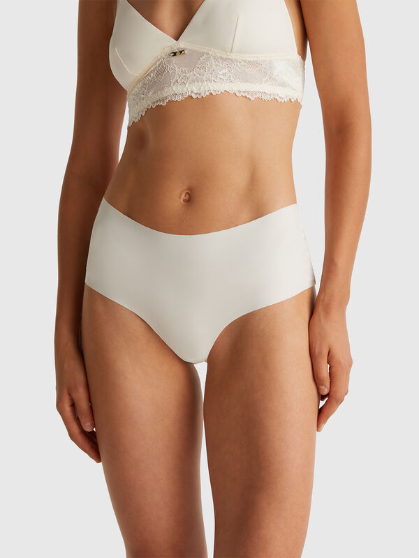 Culotte extensible avec dentelle Femme
