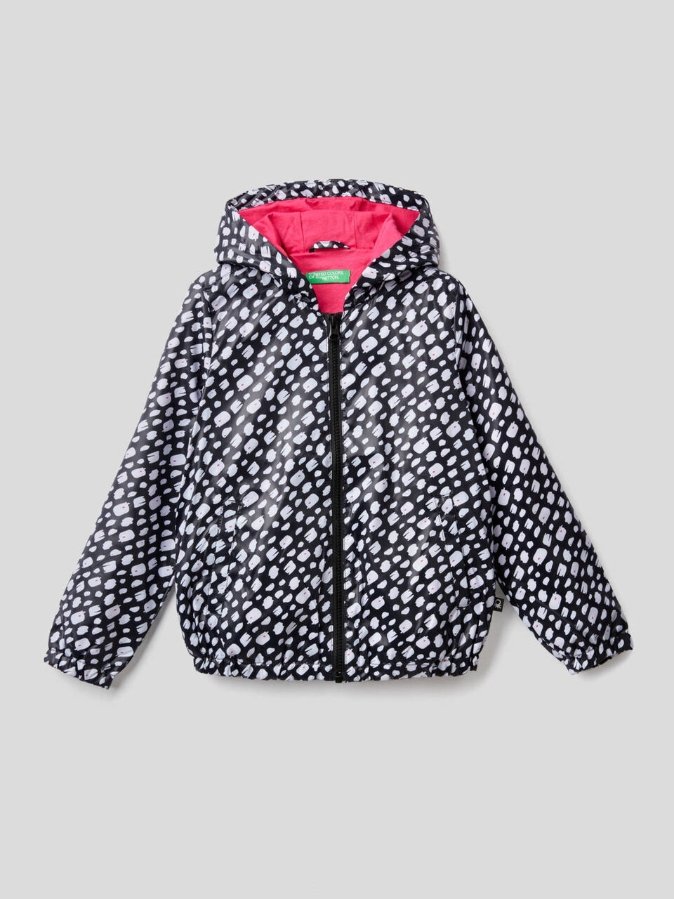 Blouson avec capuche en tissu technique image number 1