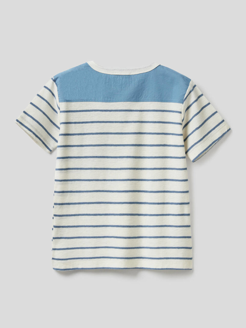 T-shirt à rayures en coton de lin mélangé image number 2