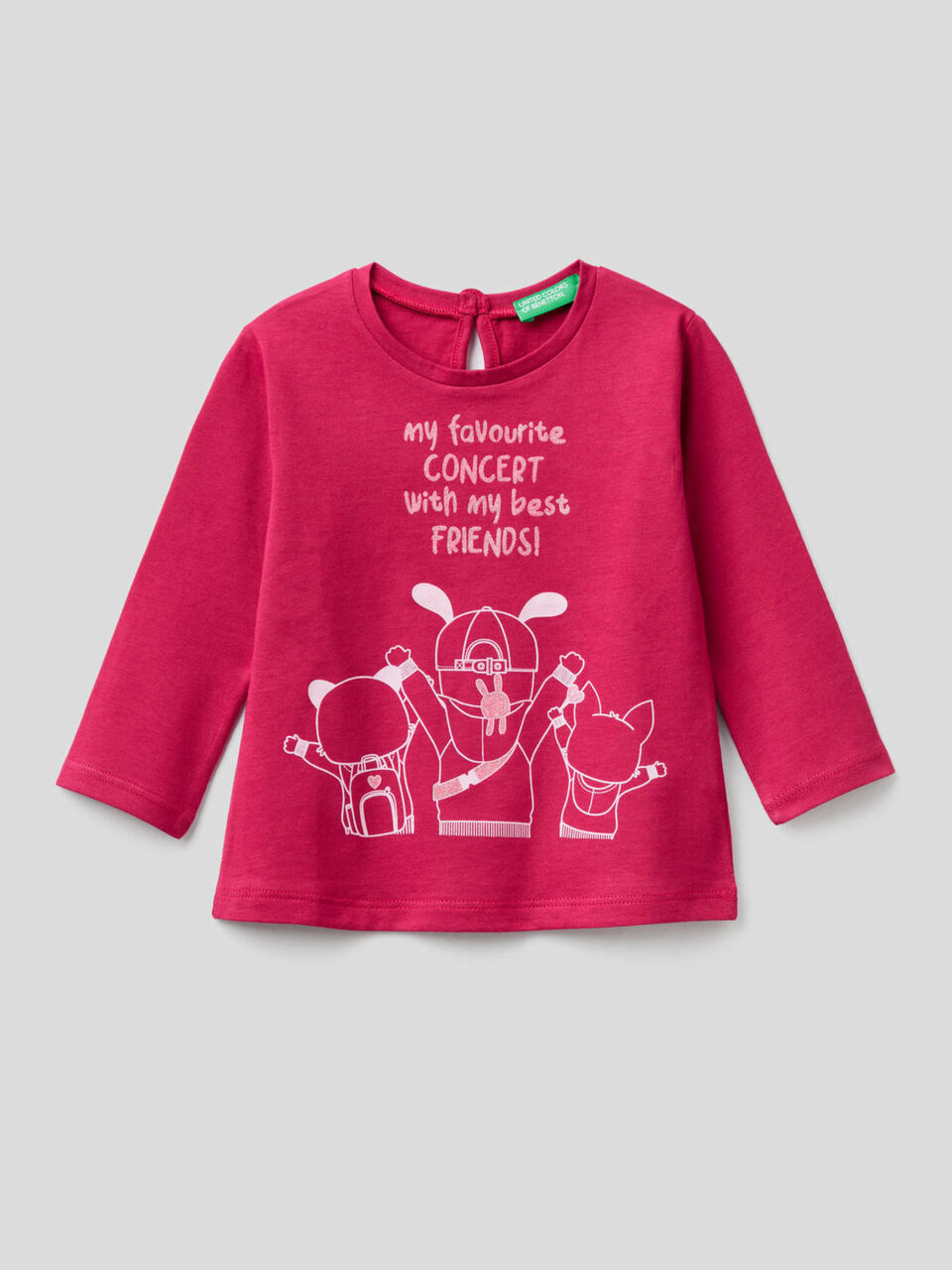 T-shirt manches longues en pur coton bio image number 1