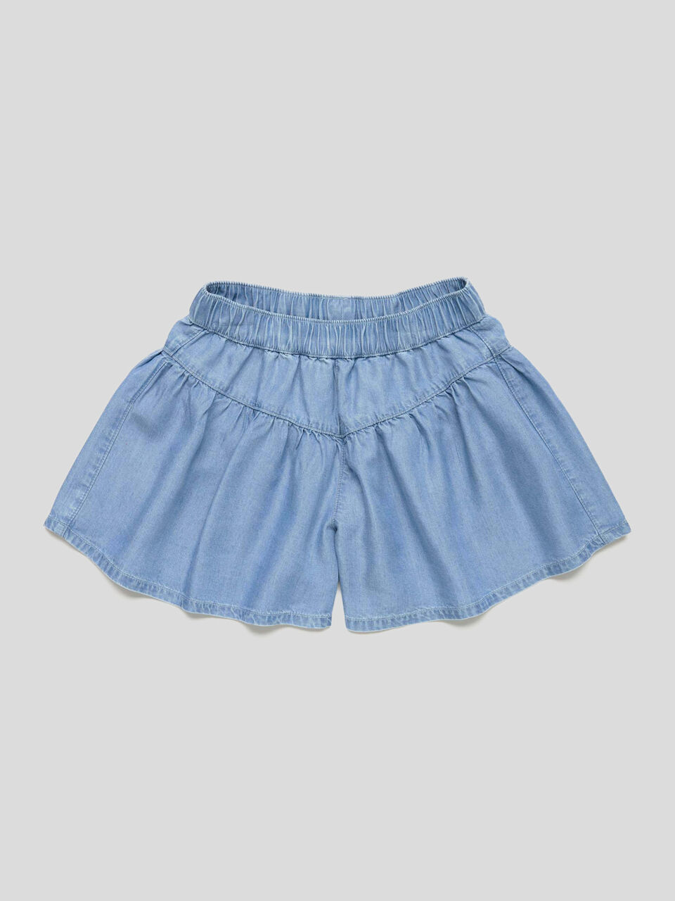 Jupe-culotte en chambray image number 1