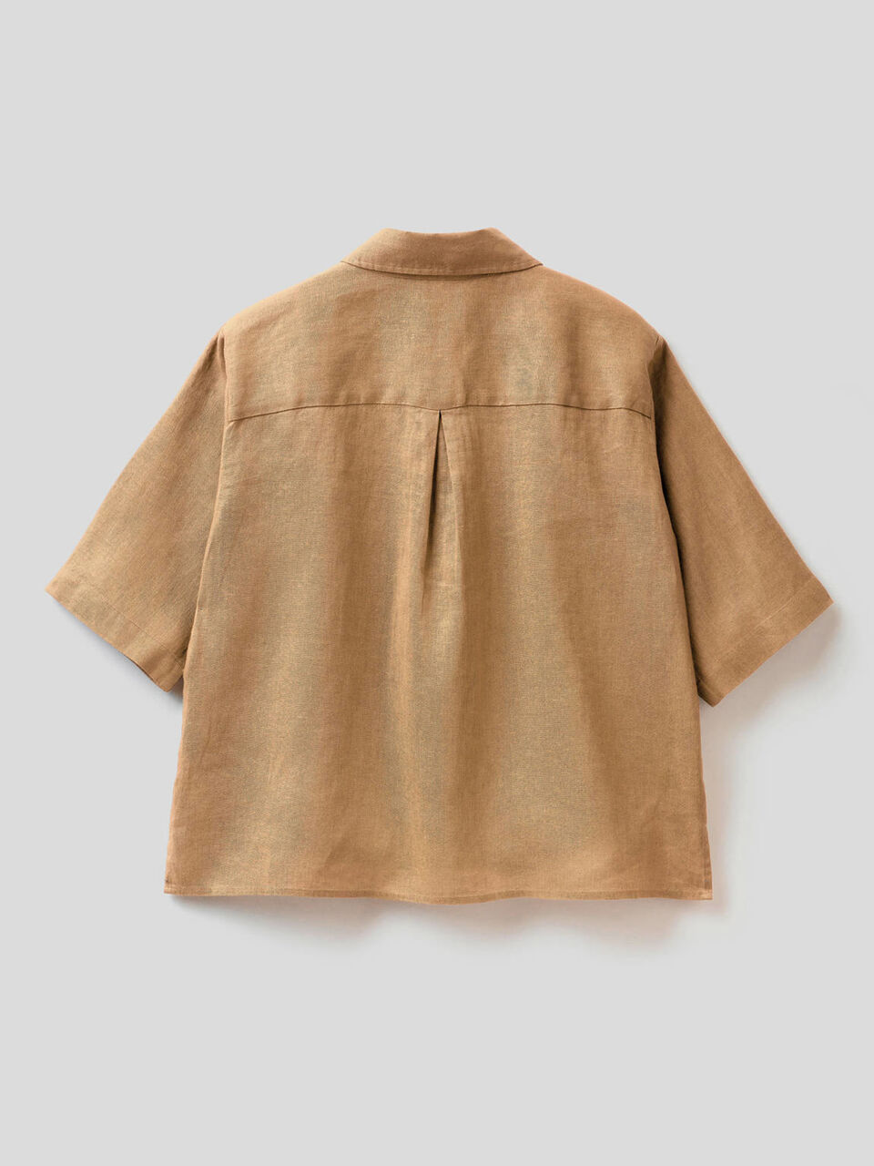 Chemise courte en pur lin image number 2