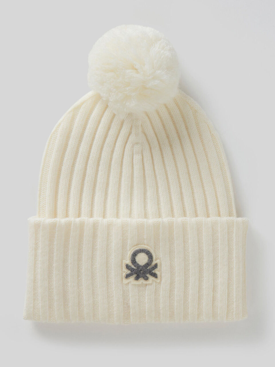Béret avec logo et pompon image number 1