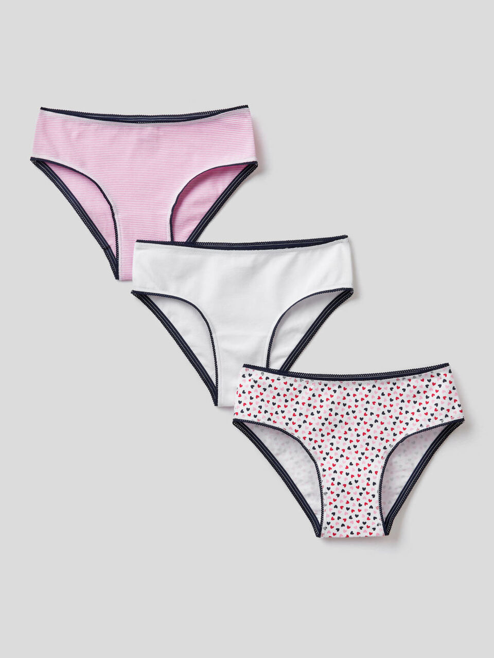 Trois slips en coton stretch image number 1