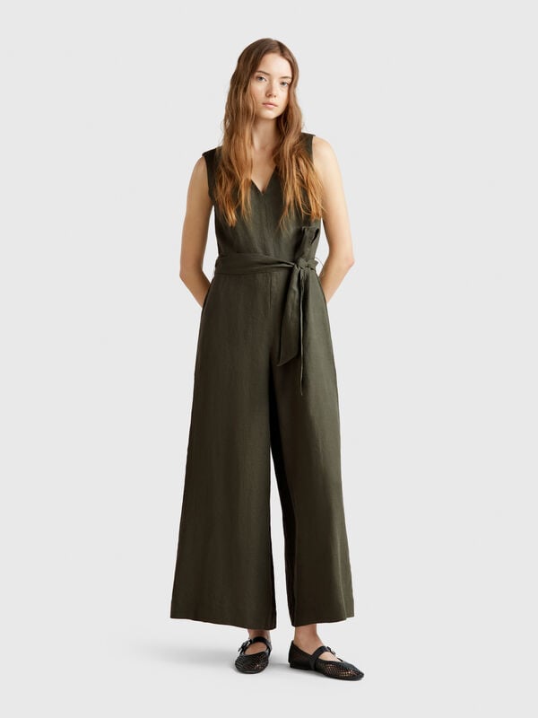 Combinaison pur lin Femme
