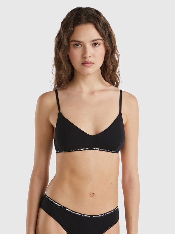 Brassière en coton stretch Femme