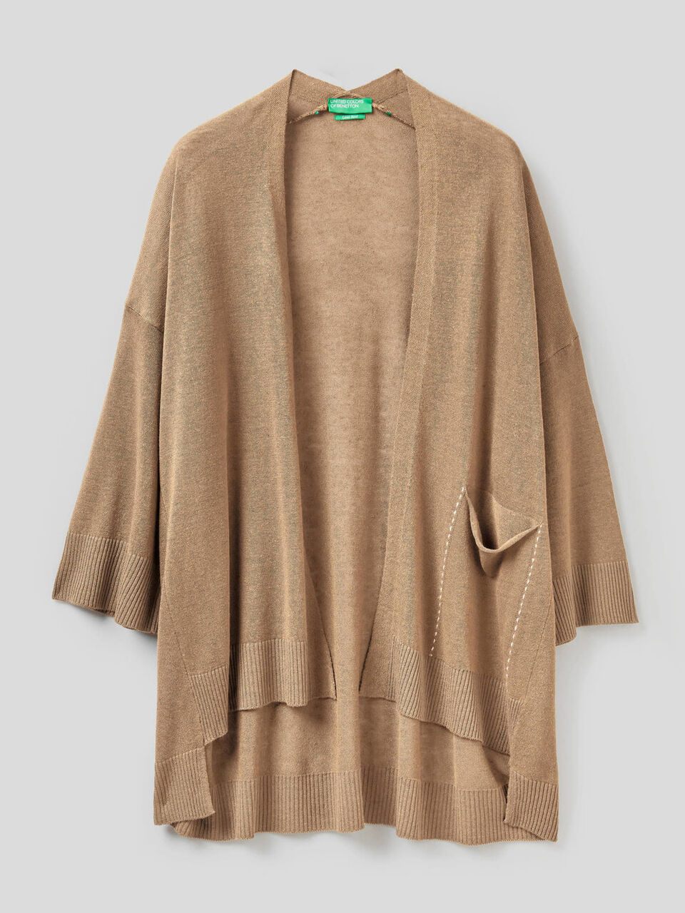 Gilet ouvert avec manches 3/4 image number 1
